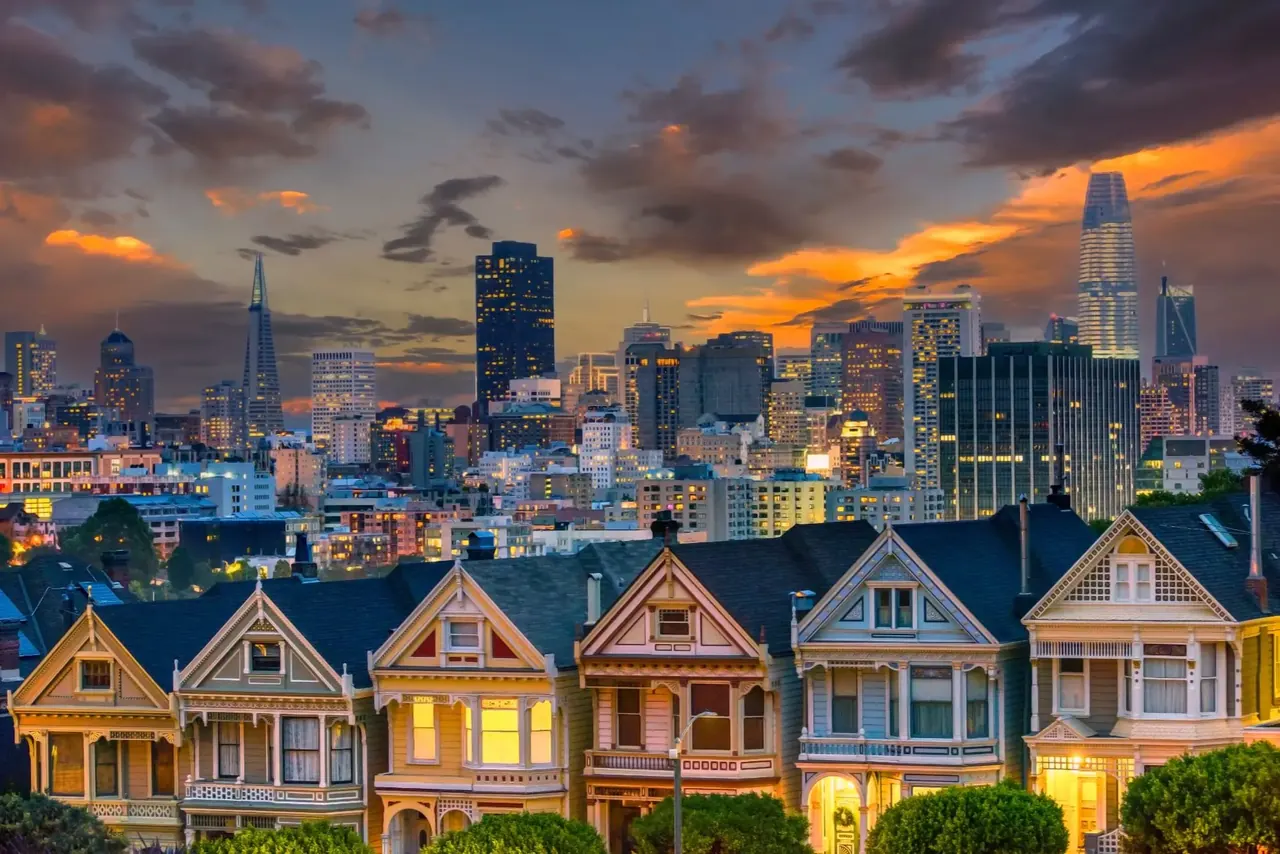 San Francisco skyline from Marin